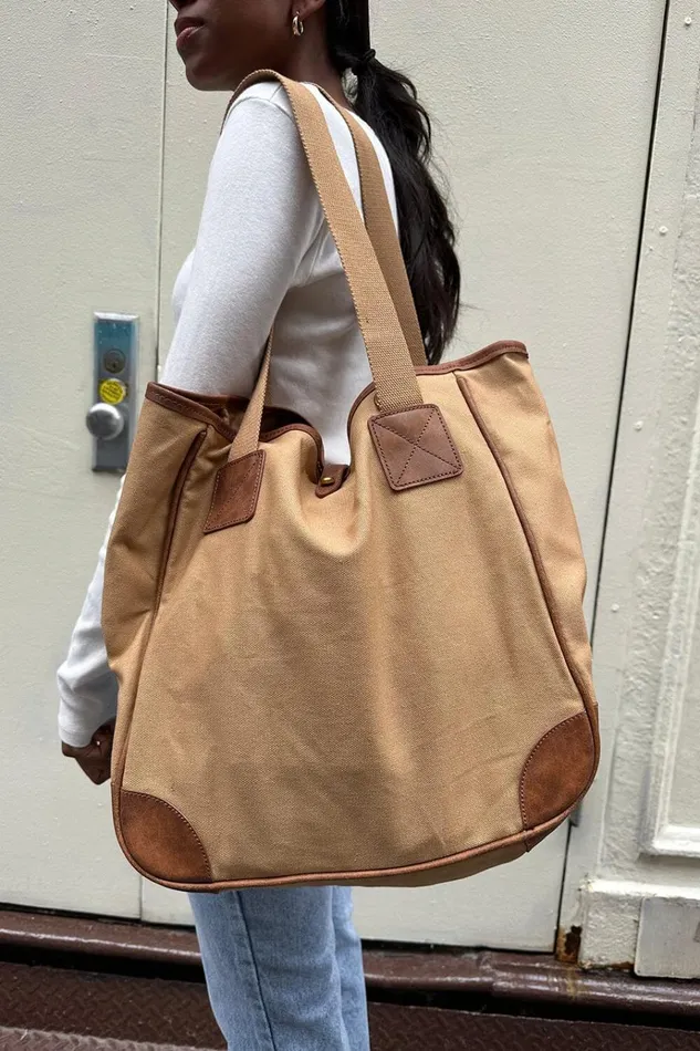 Tote Bag Sand Women Brandy Melville Bags and Backpacks