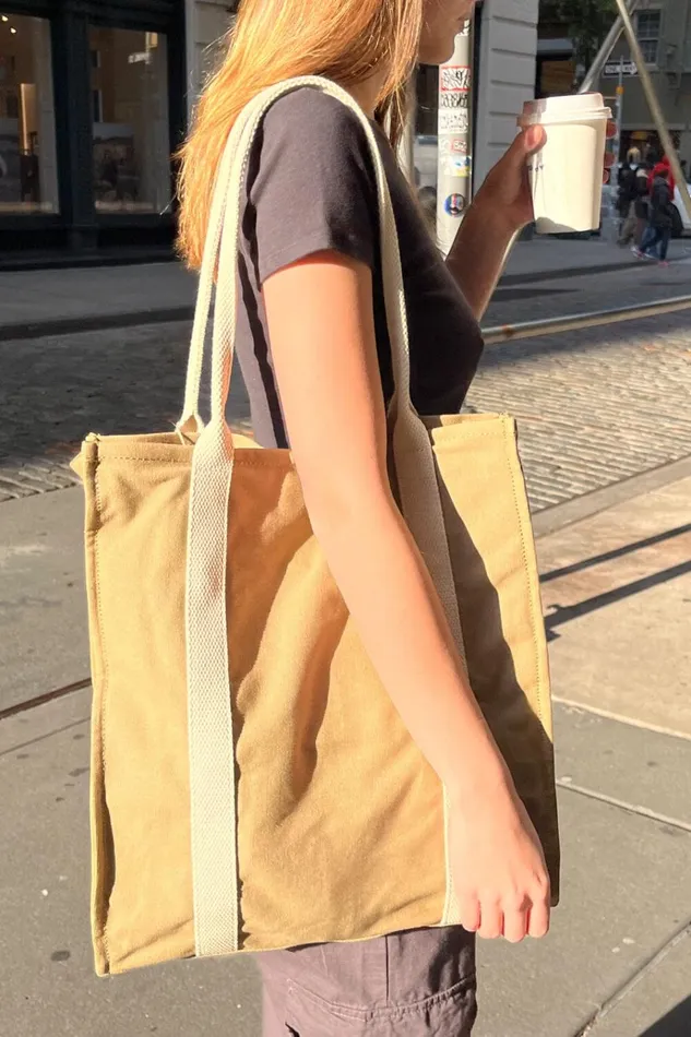 Tote Bag Tan Women Brandy Melville Tote Bags