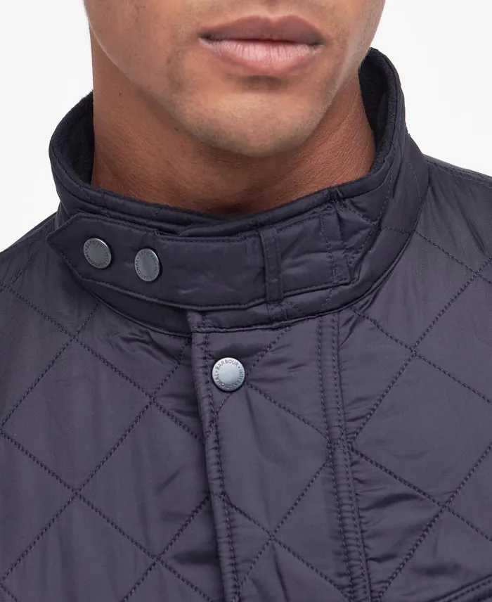 Tourer Ariel Polar Quilted Jacket Charcoal Men Barbour Quilted Jackets