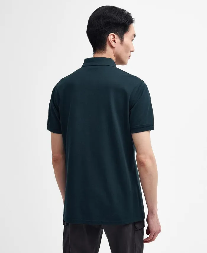 Tourer Polo Shirt Forest River Men Barbour Polo Shirts