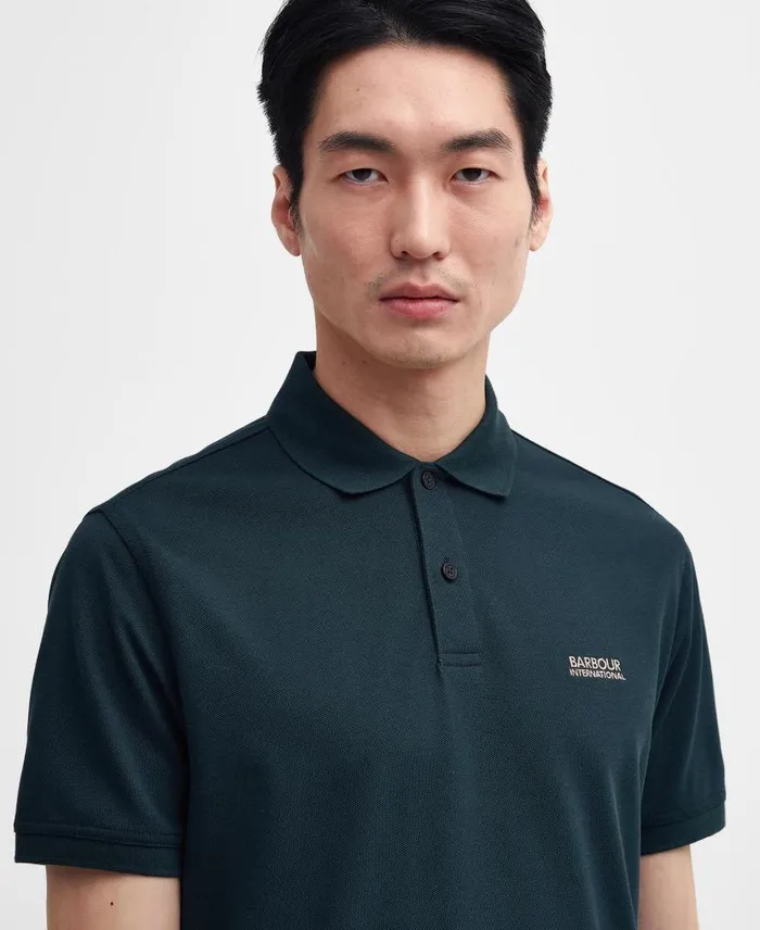 Tourer Polo Shirt Forest River Men Barbour Polo Shirts