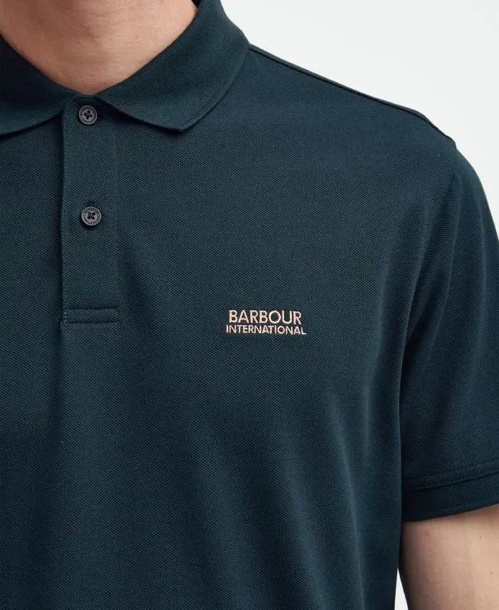 Tourer Polo Shirt Forest River Men Barbour Polo Shirts