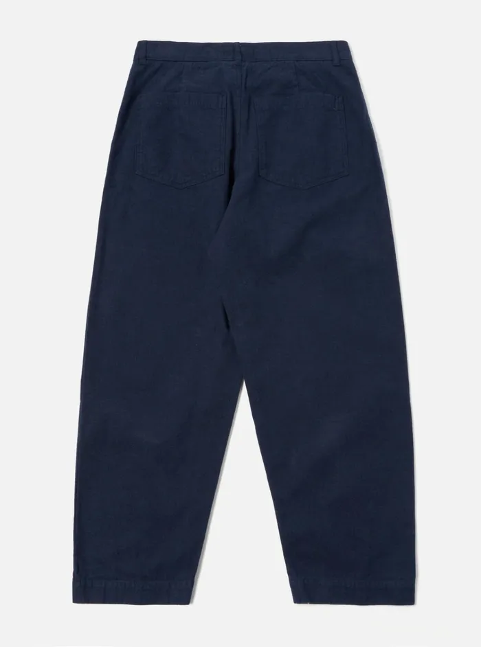 Trousers Men Universal Works Universal Works Duke Pant In Navy Nebraska Cotton