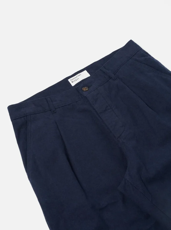 Trousers Men Universal Works Universal Works Duke Pant In Navy Nebraska Cotton