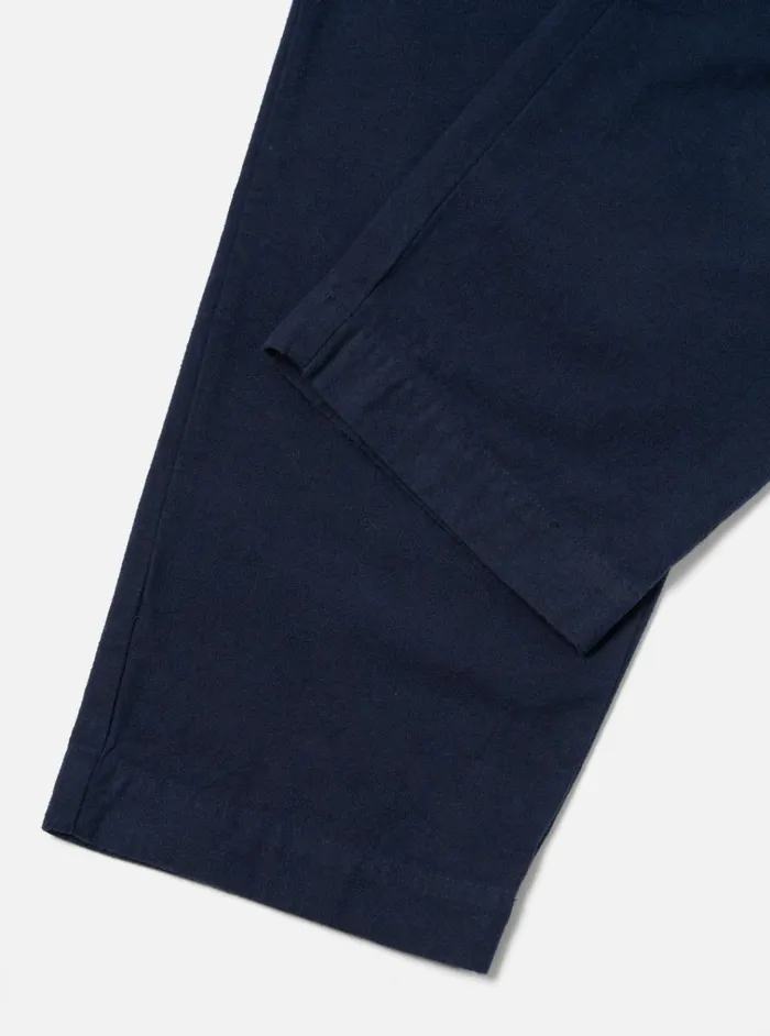 Trousers Men Universal Works Universal Works Duke Pant In Navy Nebraska Cotton