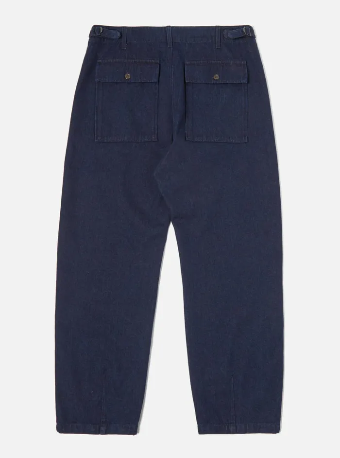 Trousers Men Universal Works Universal Works Fatigue Pant In 11oz Indigo Denim