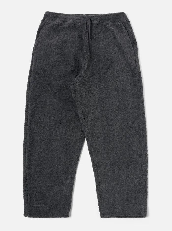 Trousers Men Universal Works Universal Works Judo Pant In Charcoal Mountain Fleece