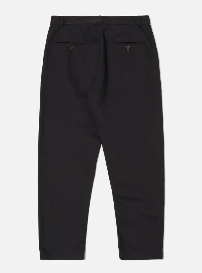 Trousers Men Universal Works Universal Works Military Chino In Black Works Twill