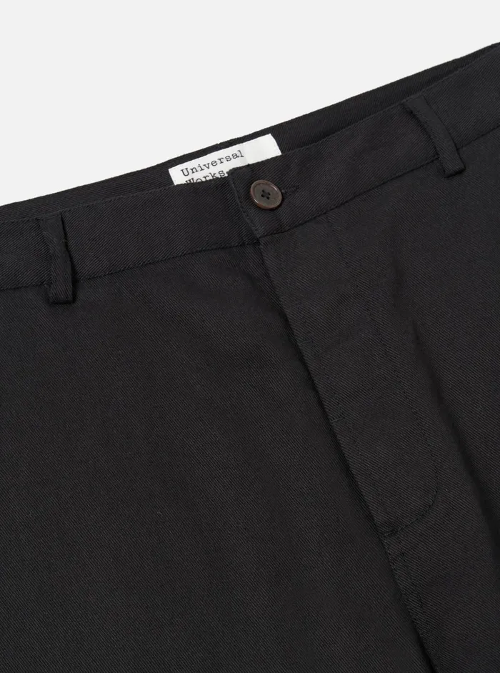 Trousers Men Universal Works Universal Works Military Chino In Black Works Twill