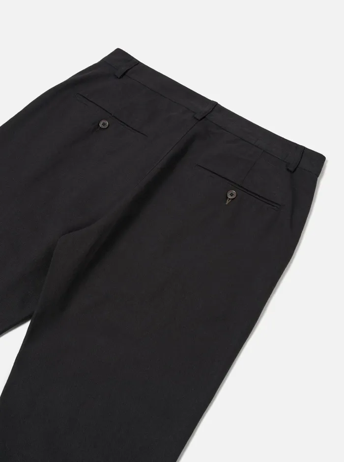 Trousers Men Universal Works Universal Works Military Chino In Black Works Twill