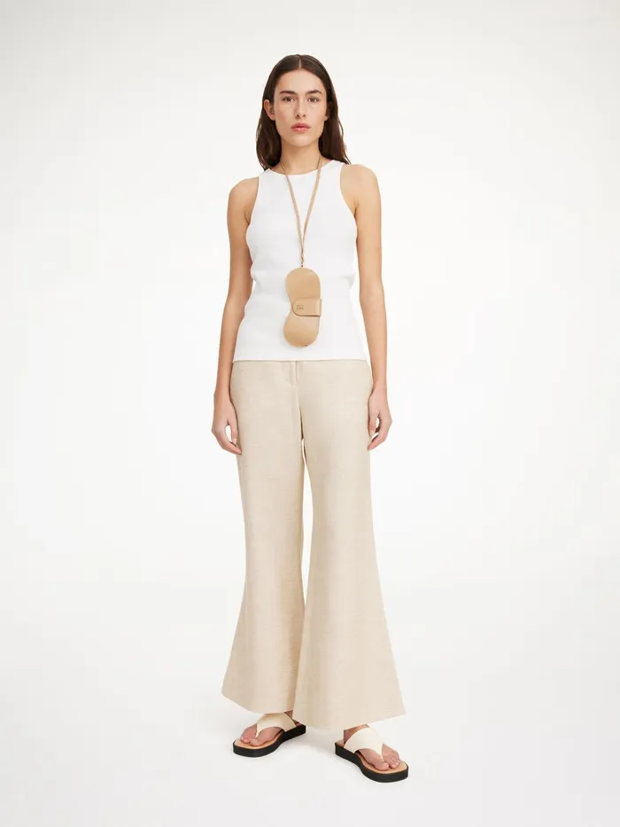 Trousers Women By Malene Birger Caras Flared Trousers Wood