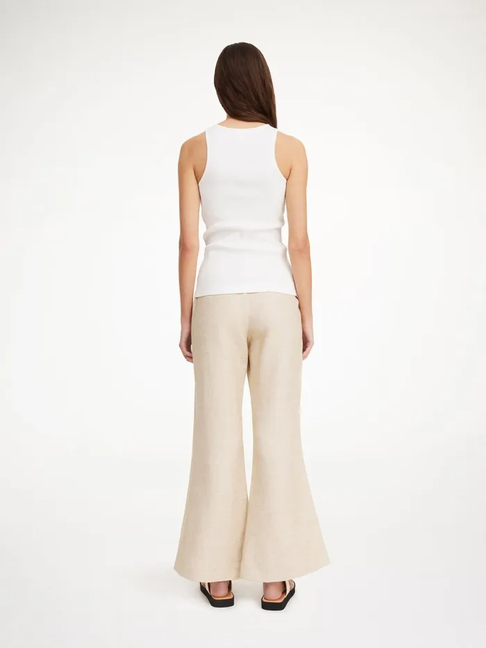 Trousers Women By Malene Birger Caras Flared Trousers Wood