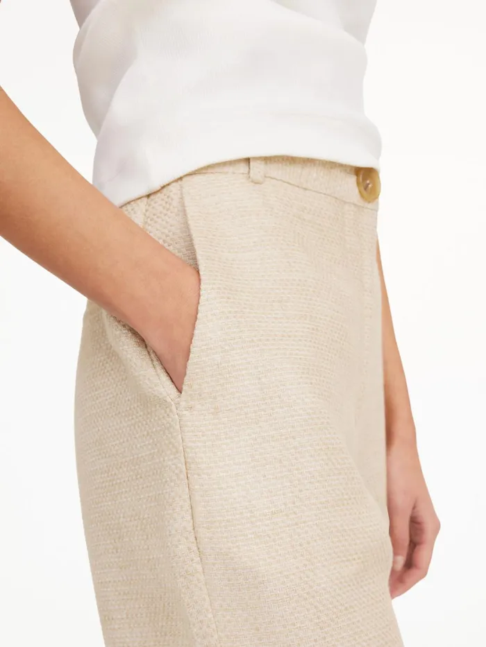 Trousers Women By Malene Birger Caras Flared Trousers Wood