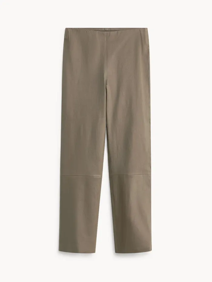 Trousers Women By Malene Birger Florentina Leather Trousers Shitake