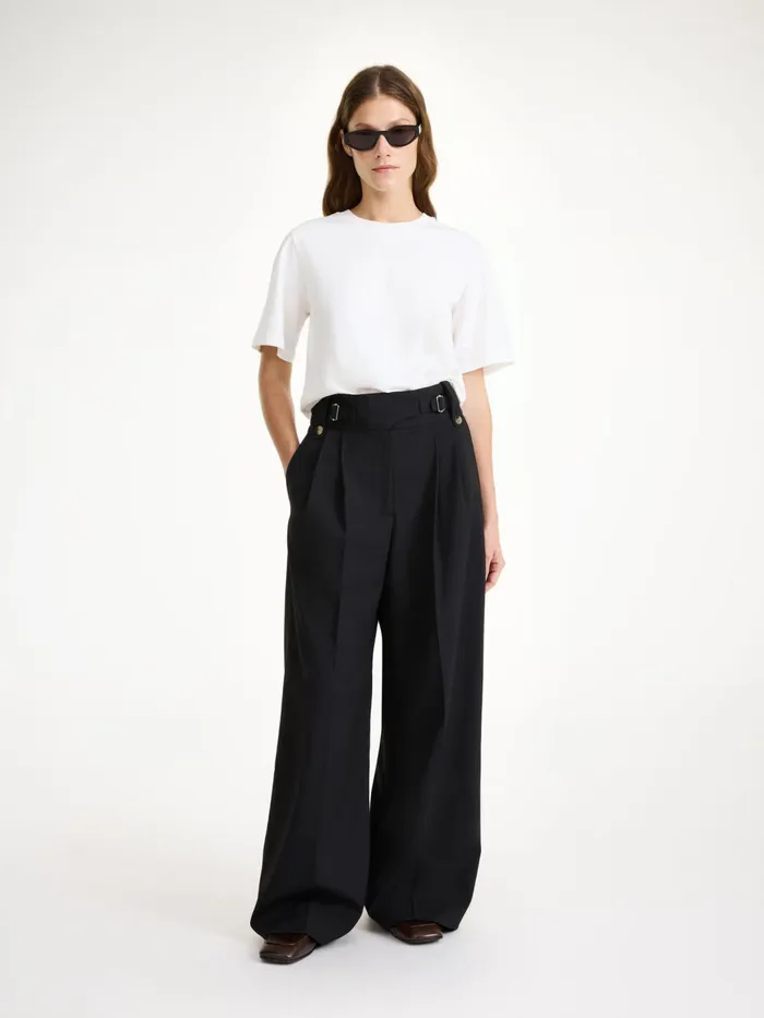 Trousers Women By Malene Birger Taal HighWaist Trousers Black