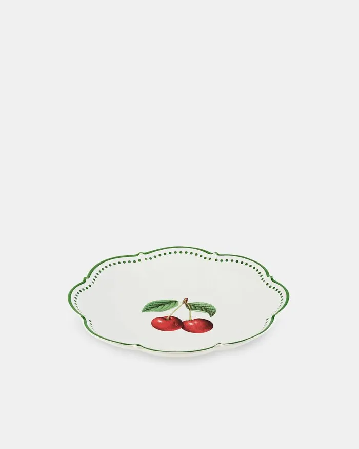 Tutti Frutti Dessert Plate Green Women Aquazzura Dinnerware