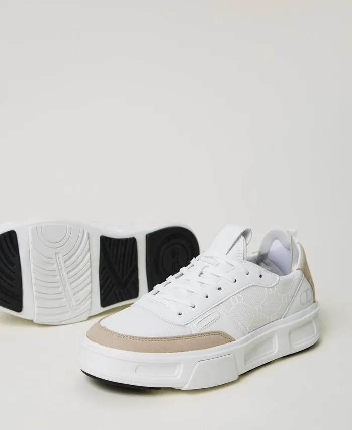 Twinset Colour Block Fessura Trainers White Women Trainers Twinset Colour Block Fessura Trainers White Women Trainers