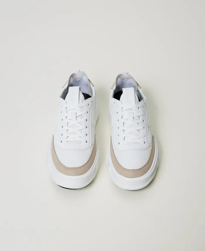Twinset Colour Block Fessura Trainers White Women Trainers Twinset Colour Block Fessura Trainers White Women Trainers
