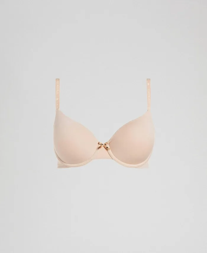 Twinset PushUp Bra D Cup Pink Skin Women Underwear And Nightwear