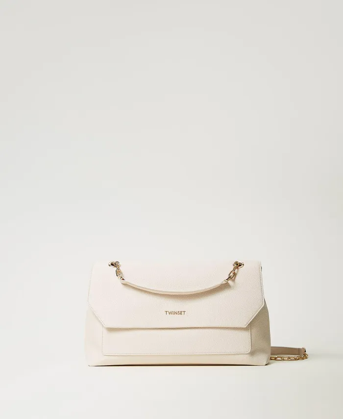 Twinset Shoulder Bag With Oval T Mother Of Pearl Women Shoulder Bags