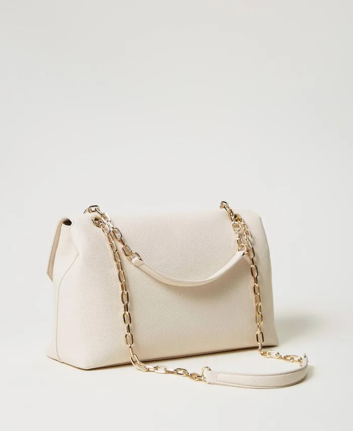 Twinset Shoulder Bag With Oval T Mother Of Pearl Women Shoulder Bags Twinset Shoulder Bag With Oval T Mother Of Pearl Women Shoulder Bags