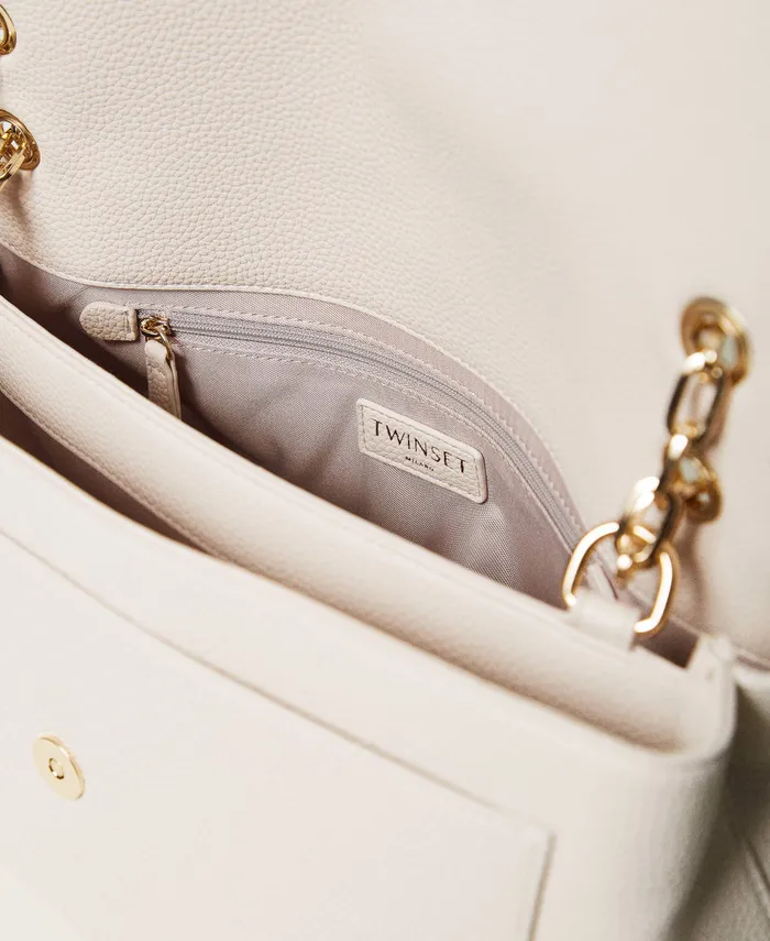 Twinset Shoulder Bag With Oval T Mother Of Pearl Women Shoulder Bags Twinset Shoulder Bag With Oval T Mother Of Pearl Women Shoulder Bags