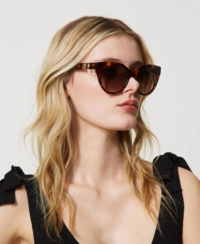 Twinset Tortoise CatEye Sunglasses Classic Havana Women Sunglasses