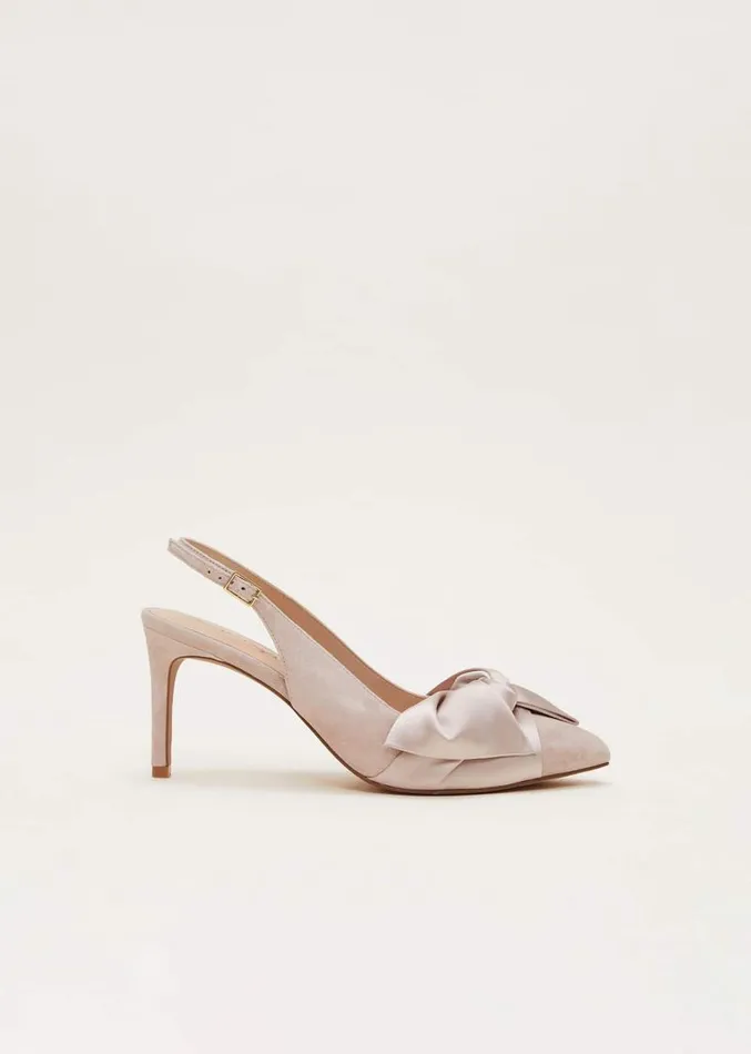 Twist Front Slingback Shoe Latte Women Phase Eight Occasion Shoes