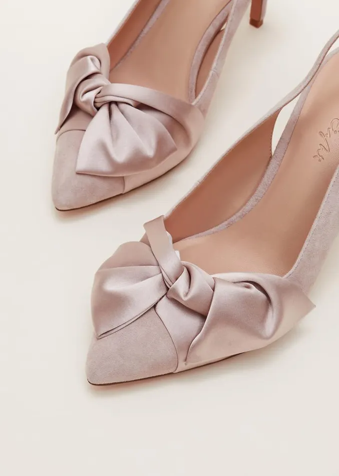 Twist Front Slingback Shoe Latte Women Phase Eight Occasion Shoes