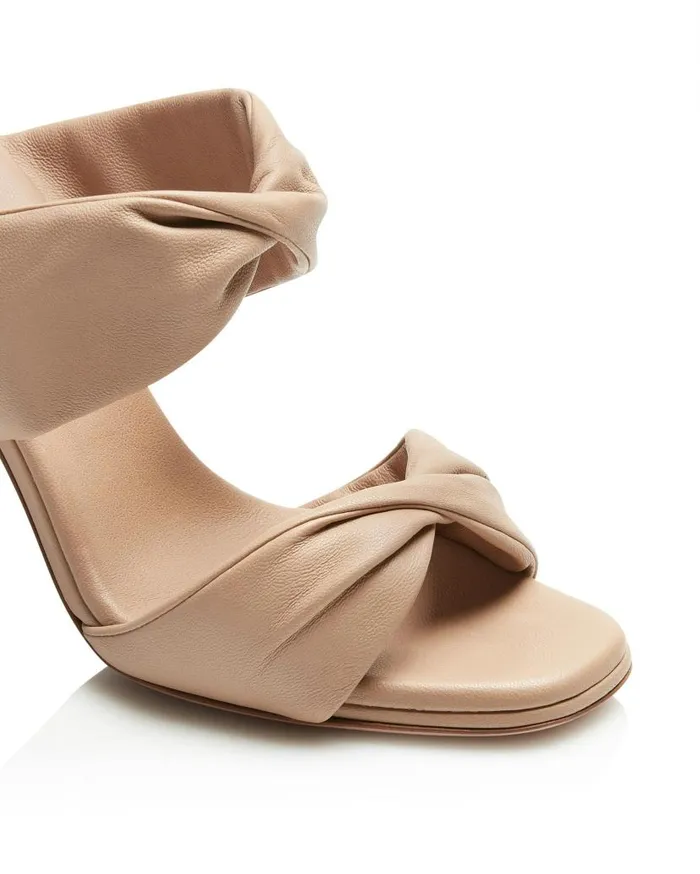 Twist Sandal 95 Beige Women Aquazzura Sandals