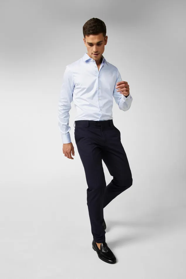 Van Laack Business Shirts Men Fine Cotton Twill Shirt Van Laack Business Shirts Men Fine Cotton Twill Shirt