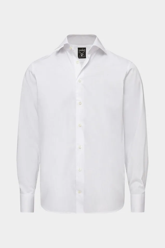 Van Laack Business Shirts Men Wrinkle Free Shirt Tailor Fit White