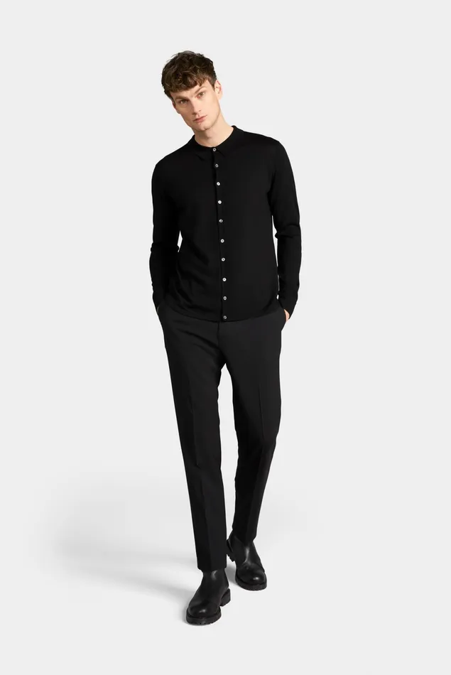 Van Laack Easy Iron Shirts Men Fullyfashioned Shirt Merino 8211 Curved Hem 8211 100 Ultrafine Merino Van Laack Easy Iron Shirts Men Fullyfashioned Shirt Merino 8211 Curved Hem 8211 100 Ultrafine Merino