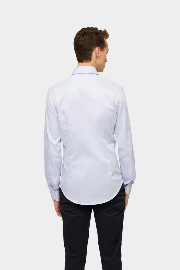 Van Laack Easy Iron Shirts Men Noniron Twill Shirt Slim Fit Light Blue Van Laack Easy Iron Shirts Men Noniron Twill Shirt Slim Fit Light Blue