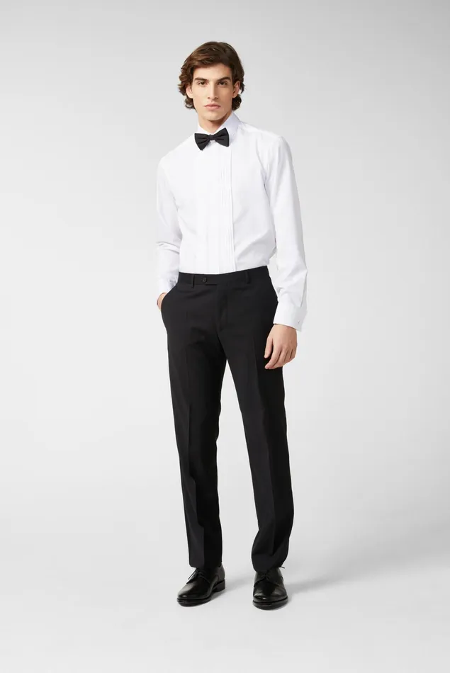 Van Laack Festliche Hemden Men Tuxedo Shirt With Pleated Panel Tailor Fit White Van Laack Festliche Hemden Men Tuxedo Shirt With Pleated Panel Tailor Fit White