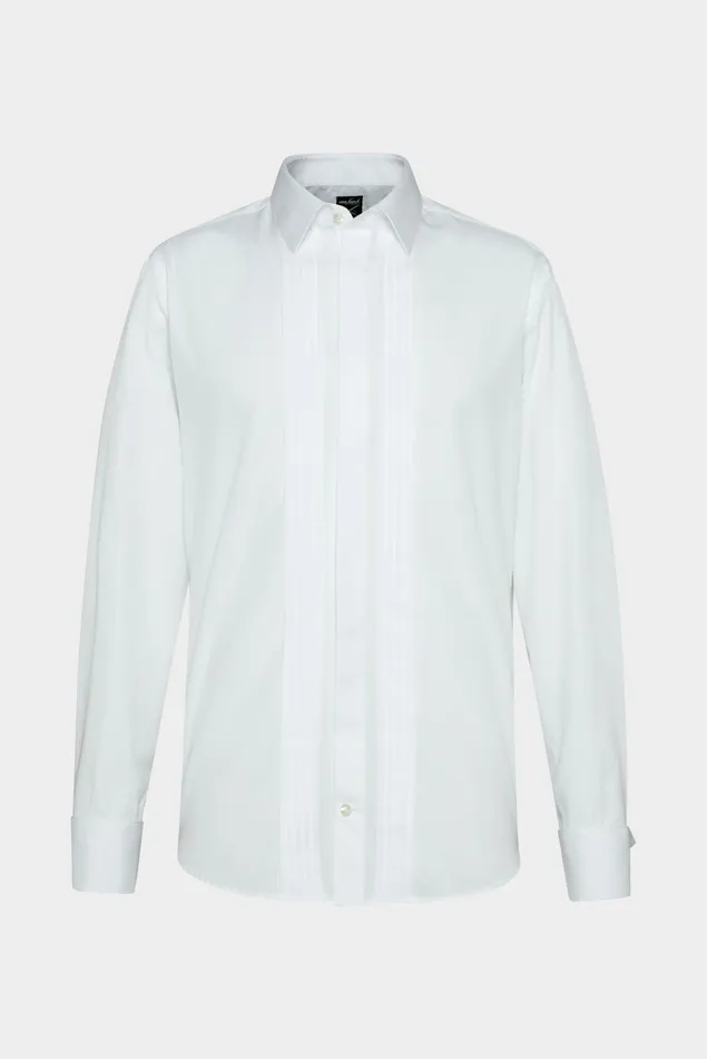 Van Laack Festliche Hemden Men Tuxedo Shirt With Pleated Panel Tailor Fit White Van Laack Festliche Hemden Men Tuxedo Shirt With Pleated Panel Tailor Fit White