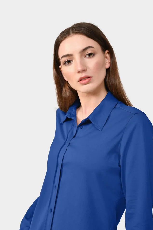 Van Laack Jersey Blouses Women Longsleeved Shirt Blouse Made Of Cotton Jersey Van Laack Jersey Blouses Women Longsleeved Shirt Blouse Made Of Cotton Jersey