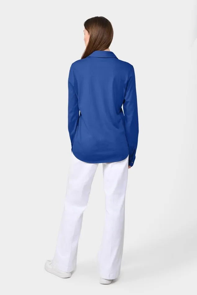 Van Laack Jersey Blouses Women Longsleeved Shirt Blouse Made Of Cotton Jersey Van Laack Jersey Blouses Women Longsleeved Shirt Blouse Made Of Cotton Jersey