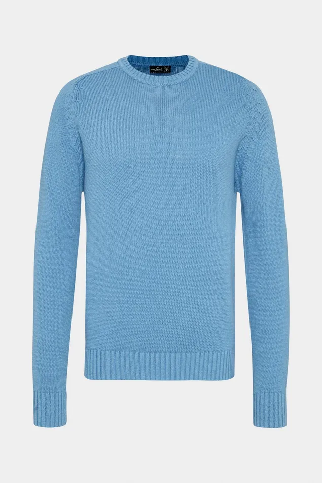 Van Laack Sweaters and Cardigans Men Crewneck Cotton Sweater Van Laack Sweaters and Cardigans Men Crewneck Cotton Sweater