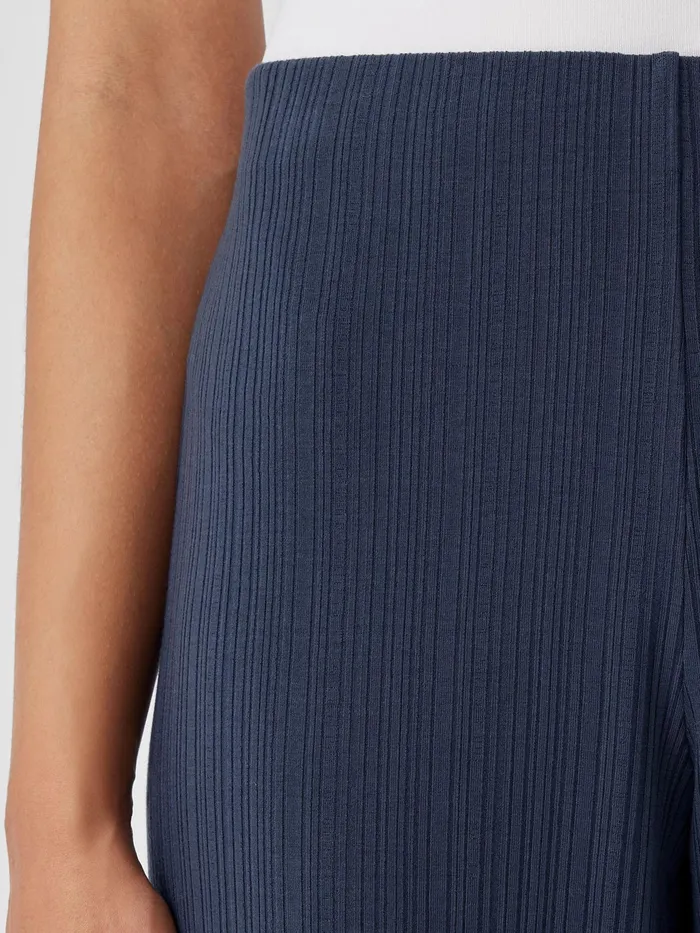 Variegated Rib Knit WideLeg Pant Ocean Women Eileen Fisher Pants Shorts and Jumpsuits