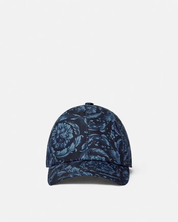 Versace Accessories Barocco Stencil Kids Baseball Cap Blueprint 8211 Children
