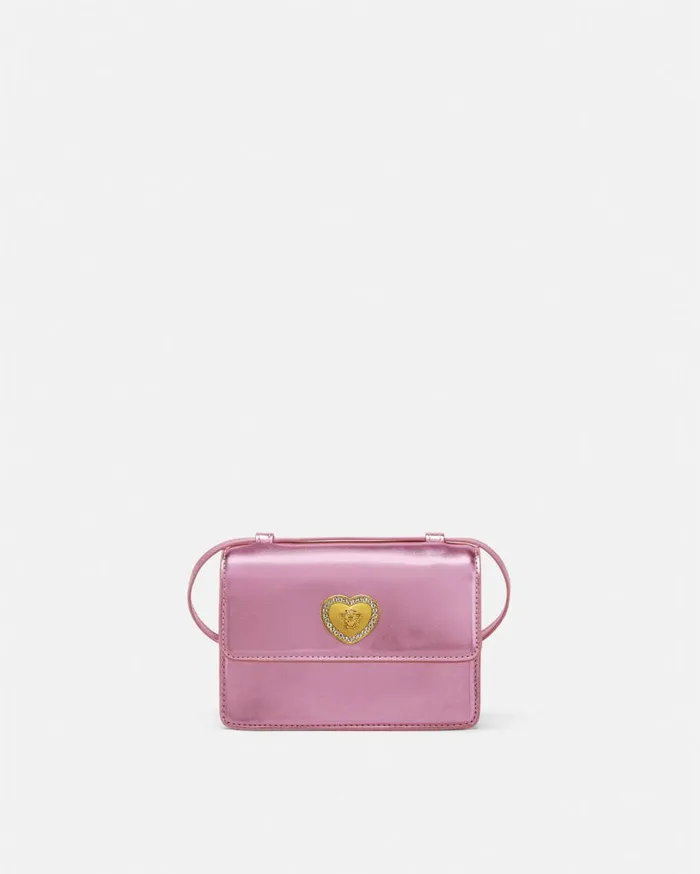 Versace Accessories Heart Medusa Kids Crossbody Bag Light Pink 8211 Children