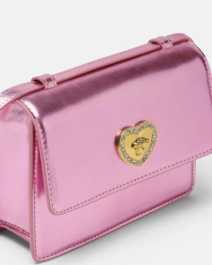 Versace Accessories Heart Medusa Kids Crossbody Bag Light Pink 8211 Children Versace Accessories Heart Medusa Kids Crossbody Bag Light Pink 8211 Children