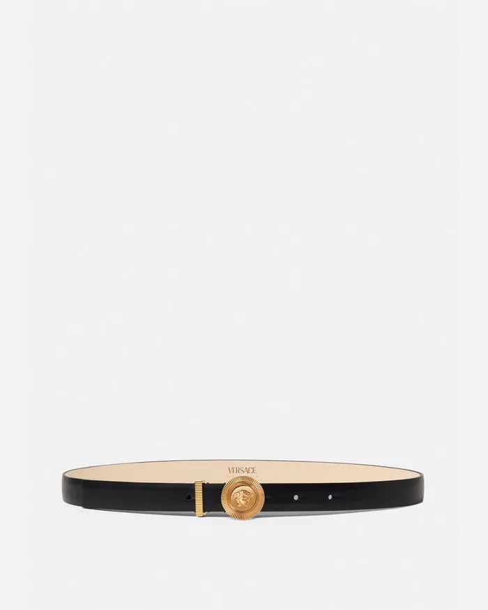 Versace Belts Medusa Biggie Leather Belt 2 Cm Blackgold 8211 Women