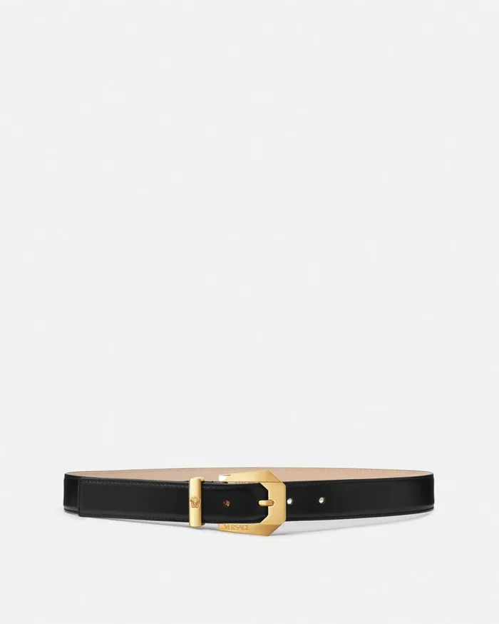 Versace Belts Medusa Heritage Leather Belt 3 Cm Blackgold 8211 Women