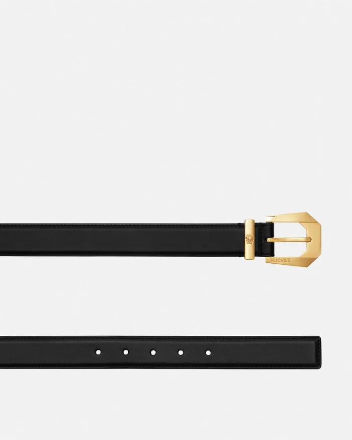 Versace Belts Medusa Heritage Leather Belt 3 Cm Blackgold 8211 Women Versace Belts Medusa Heritage Leather Belt 3 Cm Blackgold 8211 Women