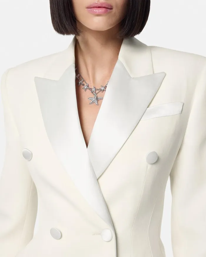Versace Blazer and Jackets Tuxedo Hourglass Blazer White 8211 Women Versace Blazer and Jackets Tuxedo Hourglass Blazer White 8211 Women