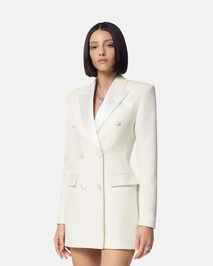 Versace Blazer and Jackets Tuxedo Hourglass Blazer White 8211 Women Versace Blazer and Jackets Tuxedo Hourglass Blazer White 8211 Women