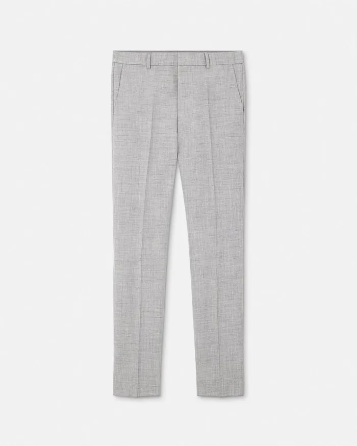 Versace Blazers and Suits WoolBlend Formal Pants Gray 8211 Men