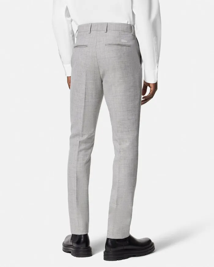 Versace Blazers and Suits WoolBlend Formal Pants Gray 8211 Men Versace Blazers and Suits WoolBlend Formal Pants Gray 8211 Men